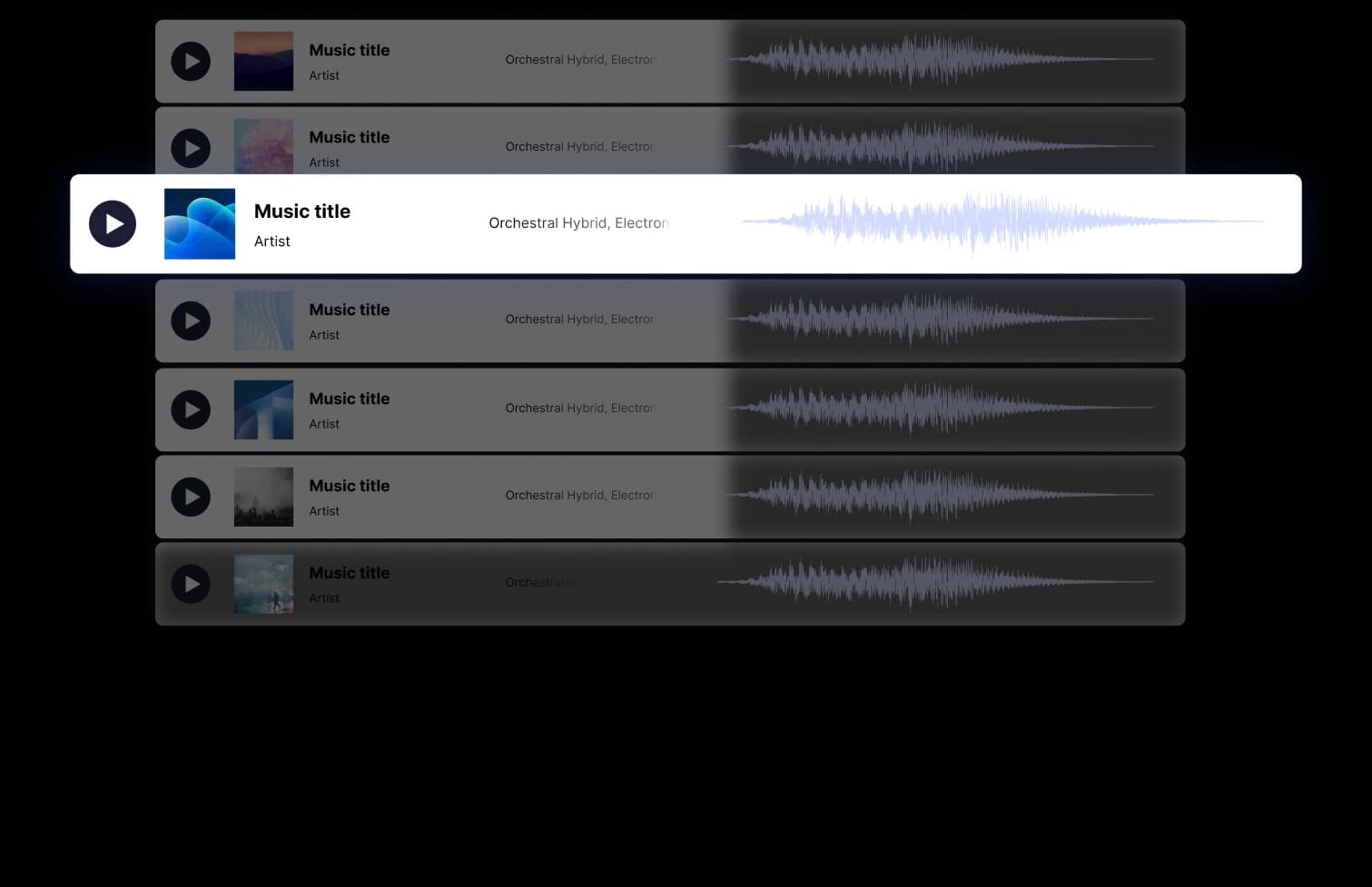 Music library playlist